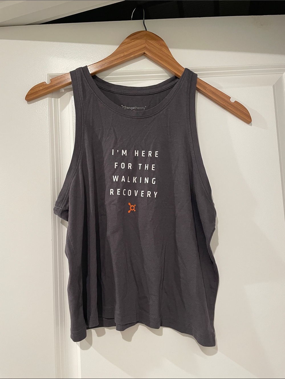 Orange theory Gray Muscle Tank top small